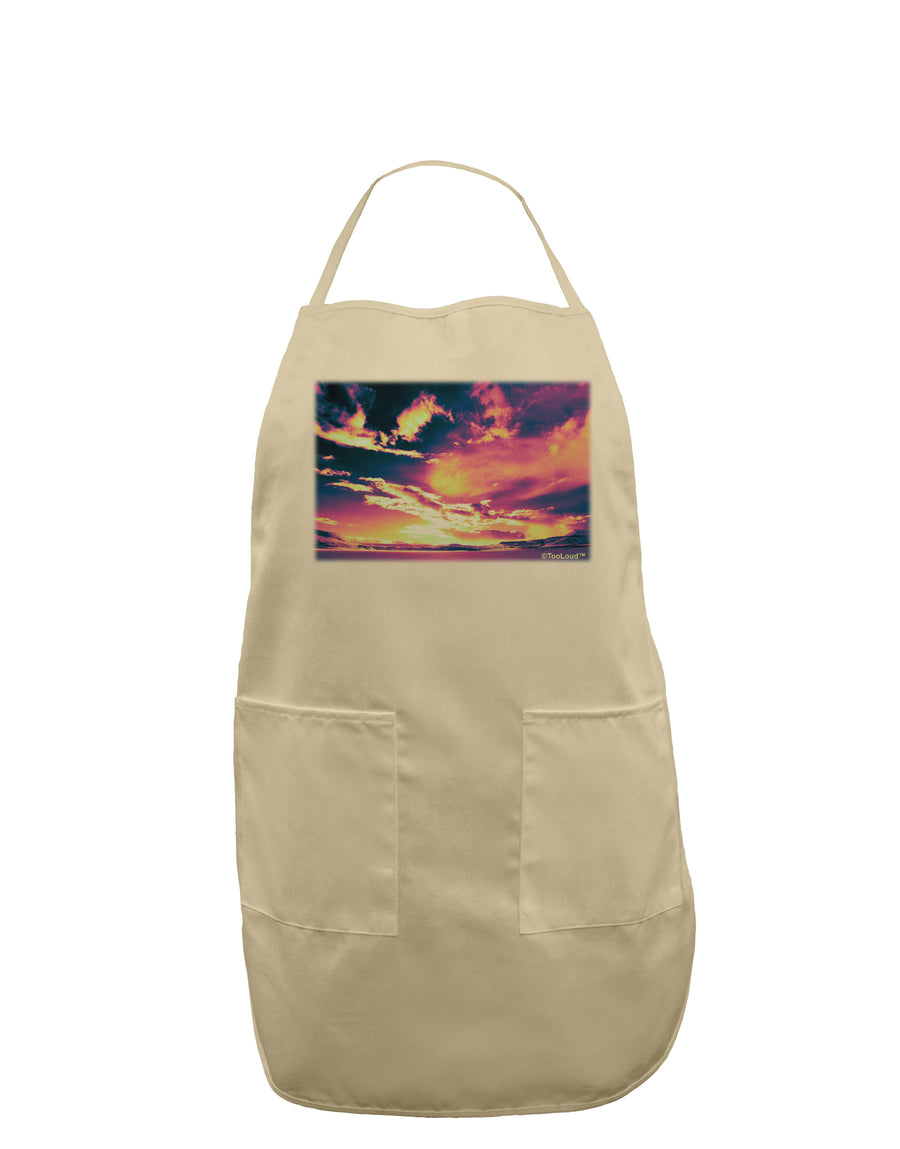 Blue Mesa Reservoir Surreal Adult Apron-Bib Apron-TooLoud-White-One-Size-Davson Sales