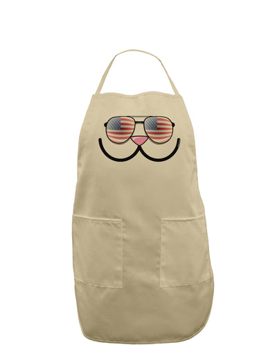 Kyu-T Face - Kawa Patriotic Sunglasses Adult Apron-Bib Apron-TooLoud-Stone-One-Size-Davson Sales