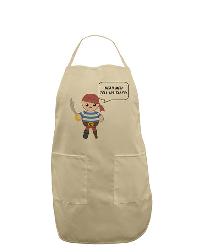 Dead Men Tell No Tales - Petey the Pirate Adult Apron-Bib Apron-TooLoud-Stone-One-Size-Davson Sales