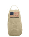 Veterans Scripted Flag Adult Apron-Bib Apron-TooLoud-Stone-One-Size-Davson Sales