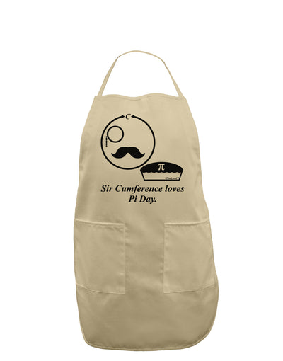 Sir Cumference Loves Pi Day Adult Apron-Bib Apron-TooLoud-Stone-One-Size-Davson Sales