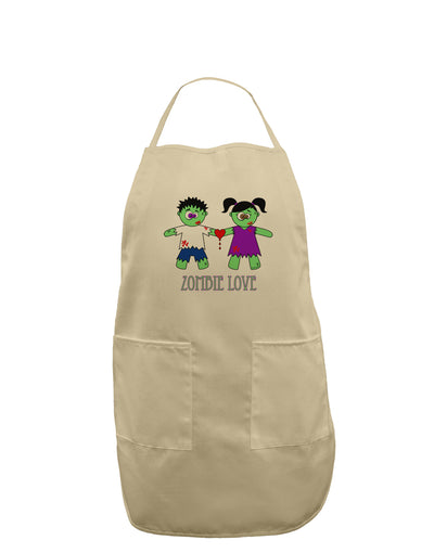 Zombie Love Couple Halloween Adult Apron-Bib Apron-TooLoud-Stone-One-Size-Davson Sales