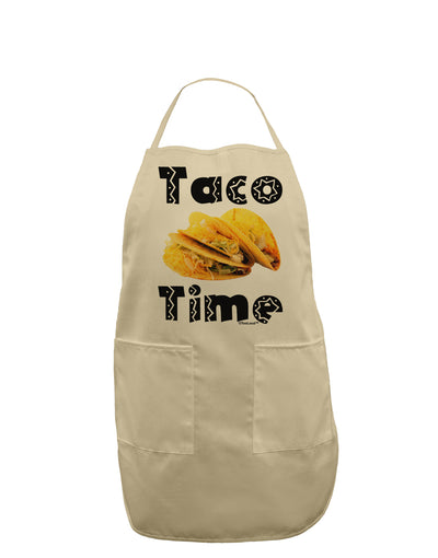 Taco Time - Mexican Food Design Adult Apron by TooLoud-Bib Apron-TooLoud-Stone-One-Size-Davson Sales