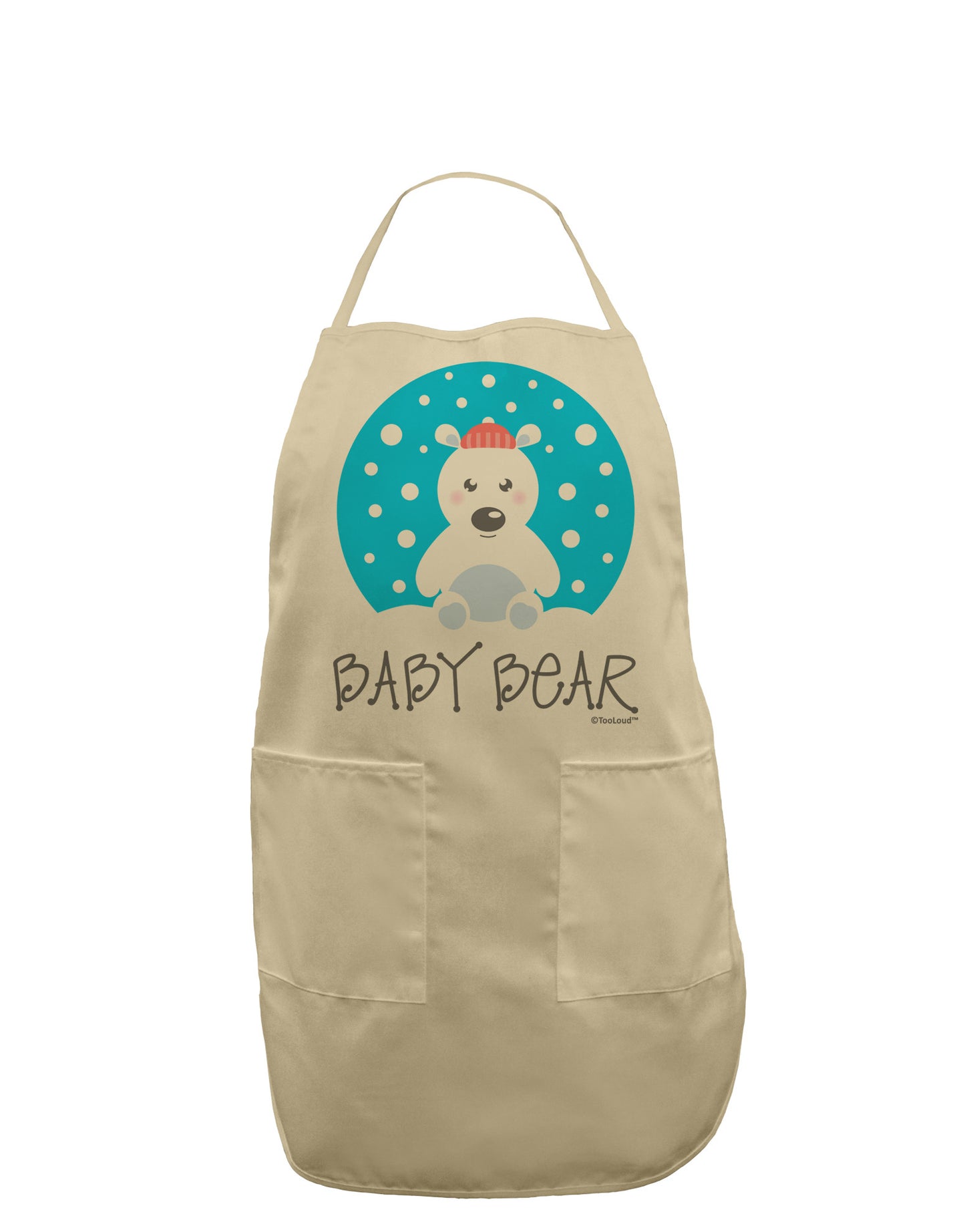 Matching Polar Bear Family - Baby Bear Adult Apron by TooLoud-Bib Apron-TooLoud-Stone-One-Size-Davson Sales