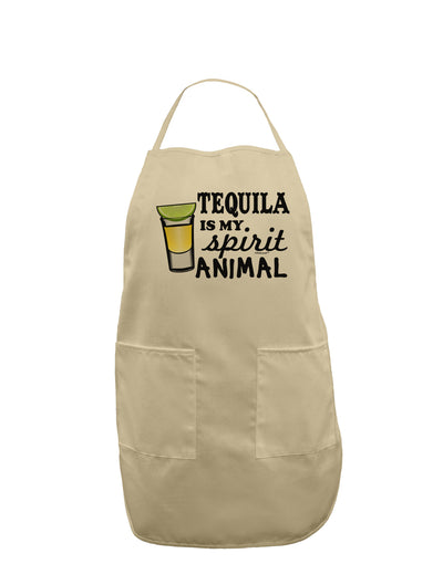 Tequila Is My Spirit Animal Adult Apron-Bib Apron-TooLoud-Stone-One-Size-Davson Sales