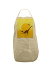 Brontosaurus and Pterodactyl Silhouettes with Sun Adult Apron by TooLoud-Bib Apron-TooLoud-Stone-One-Size-Davson Sales