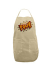 Onomatopoeia POW Adult Apron-Bib Apron-TooLoud-Stone-One-Size-Davson Sales