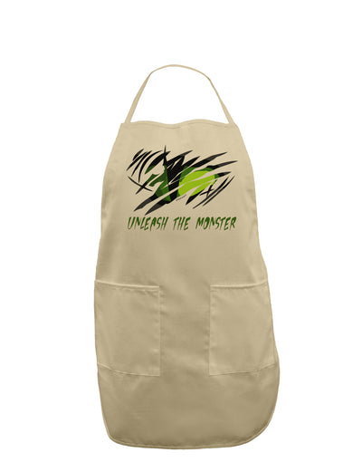 TooLoud Unleash The Monster Adult Apron-Bib Apron-TooLoud-Stone-One-Size-Davson Sales