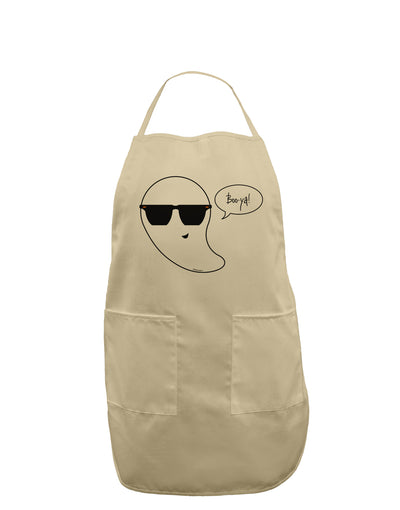 Boo Ya Cool Ghost Halloween Adult Apron-Bib Apron-TooLoud-Stone-One-Size-Davson Sales