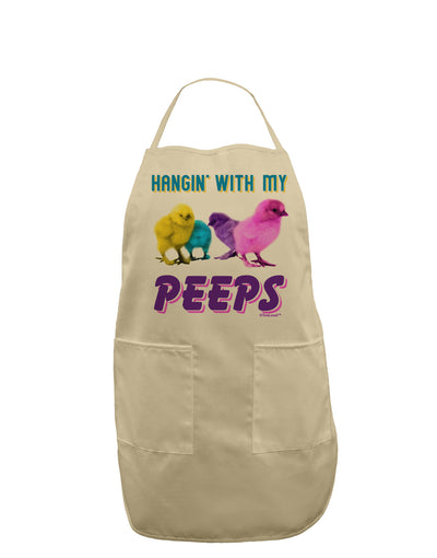 Hangin With My Peeps Adult Apron-Bib Apron-TooLoud-Stone-One-Size-Davson Sales