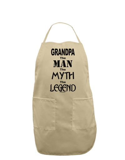 The Man The Myth The Legend Grandpa Adult Apron by TooLoud-Bib Apron-TooLoud-Stone-One-Size-Davson Sales