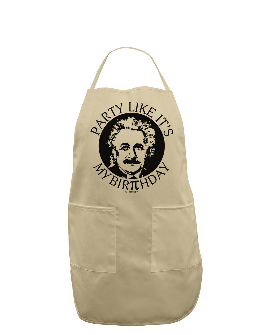 Pi Day - Birthday Design Adult Apron by TooLoud-Bib Apron-TooLoud-White-One-Size-Davson Sales