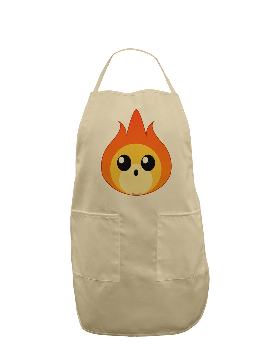 Cute Fireball Design Adult Apron-Bib Apron-TooLoud-White-One-Size-Davson Sales