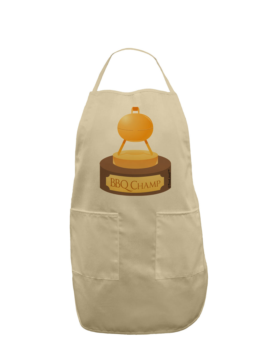 BBQ Champ - Golden Grill Trophy Adult Apron by TooLoud-Bib Apron-TooLoud-White-One-Size-Davson Sales