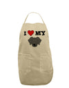 I Heart My - Cute Black Labrador Retriever Dog Adult Apron by TooLoud-Bib Apron-TooLoud-Stone-One-Size-Davson Sales