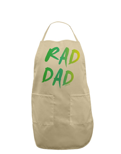 Rad Dad Design - 80s Neon Adult Apron-Bib Apron-TooLoud-Stone-One-Size-Davson Sales