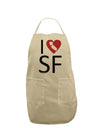 I Heart San Francisco Adult Apron-Bib Apron-TooLoud-Stone-One-Size-Davson Sales