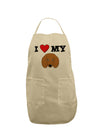 I Heart My - Cute Doxie Dachshund Dog Adult Apron by TooLoud-Bib Apron-TooLoud-Stone-One-Size-Davson Sales