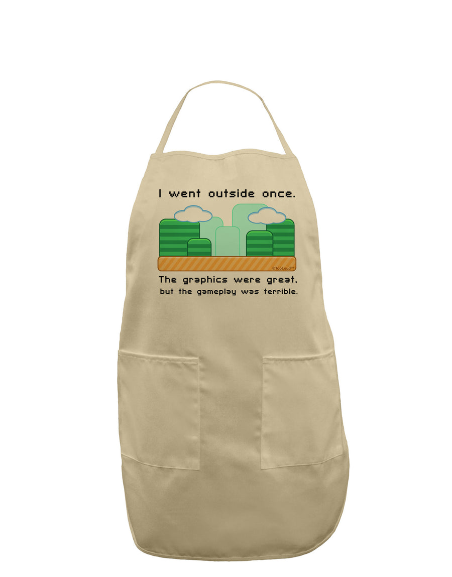 The Gameplay Was Terrible Adult Apron-Bib Apron-TooLoud-White-One-Size-Davson Sales