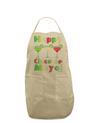 Margaritas - Mexican Flag Colors - Happy Cinco de Mayo Adult Apron by TooLoud-Bib Apron-TooLoud-Stone-One-Size-Davson Sales