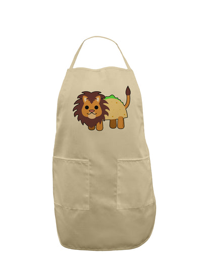 Cute Taco Lion Adult Apron-Bib Apron-TooLoud-Stone-One-Size-Davson Sales