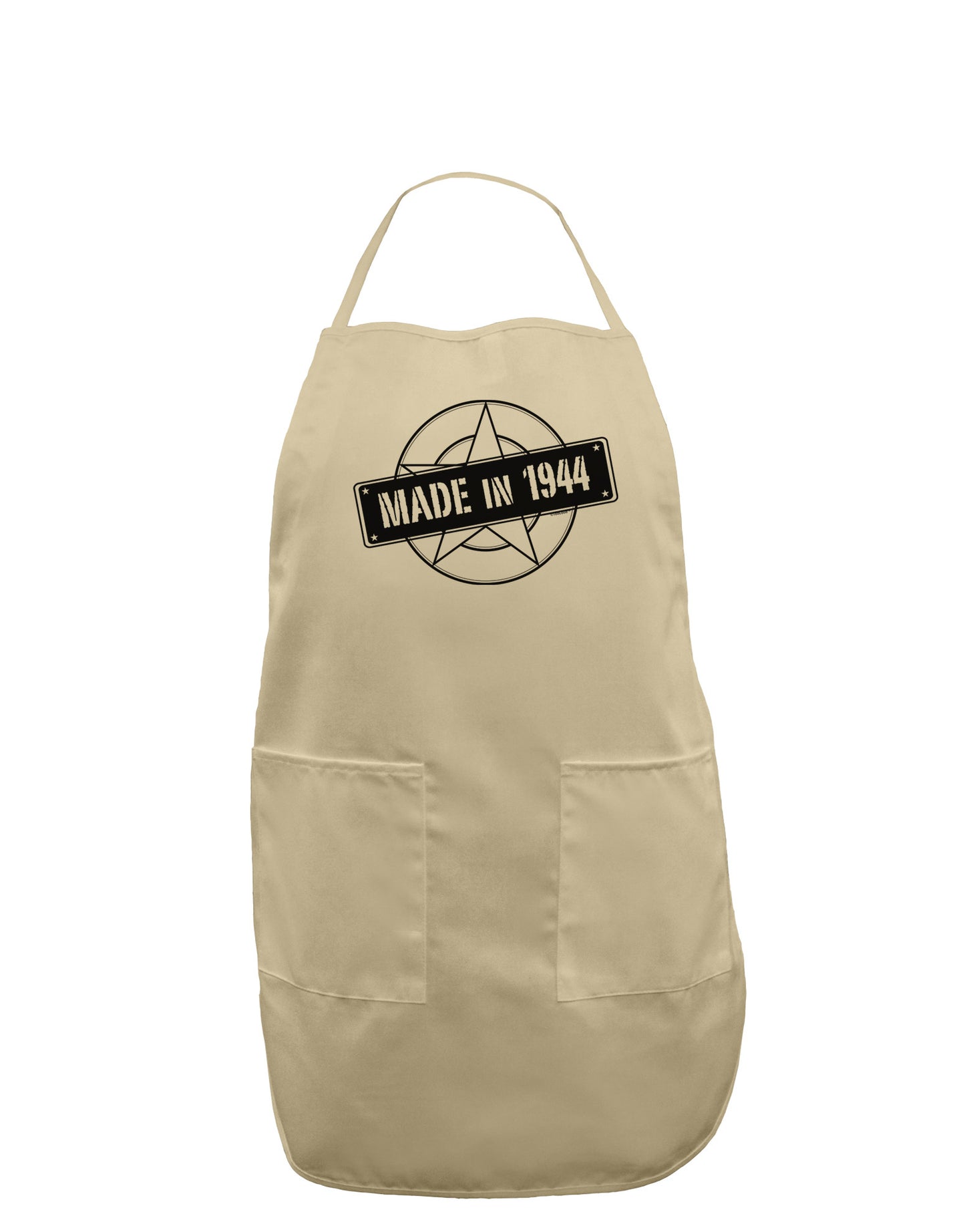Made In Birth Year 1944 Adult Apron-Bib Apron-TooLoud-Stone-One-Size-Davson Sales