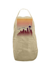 Seattle Skyline Sunrise Adult Apron-Bib Apron-TooLoud-Stone-One-Size-Davson Sales