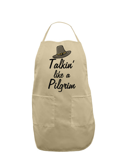 Talkin Like a Pilgrim Adult Apron-Bib Apron-TooLoud-Stone-One-Size-Davson Sales