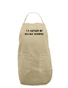 I'd Rather Be Killing Zombies Adult Apron-Bib Apron-TooLoud-Stone-One-Size-Davson Sales