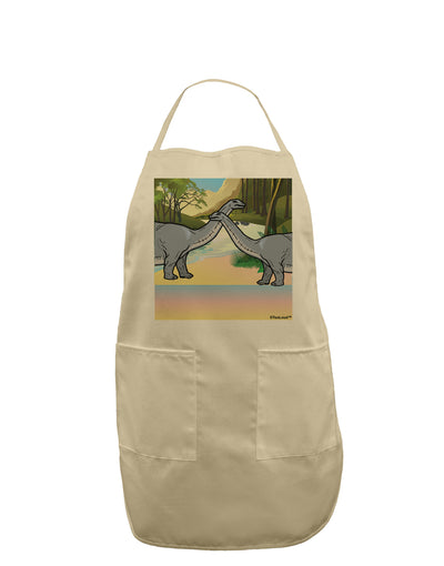 Diplodocus Longus - Without Name Adult Apron-Bib Apron-TooLoud-Stone-One-Size-Davson Sales