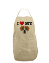 I Heart My - Cute Boxer Dog Adult Apron by TooLoud-Bib Apron-TooLoud-Stone-One-Size-Davson Sales