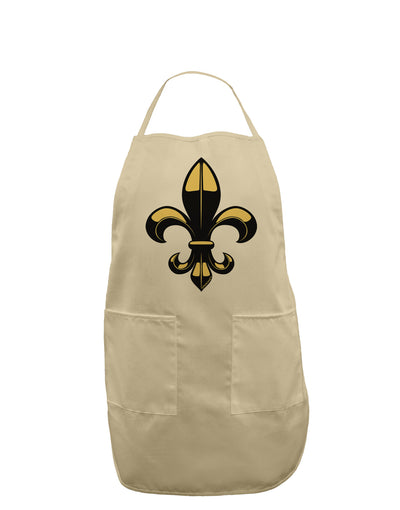 Golden Fleur de Lis Adult Apron-Bib Apron-TooLoud-Stone-One-Size-Davson Sales