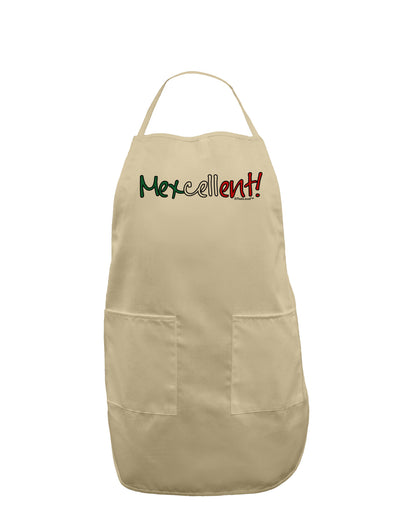 Mexcellent Flag Color - Cinco De Mayo Adult Apron-Bib Apron-TooLoud-Stone-One-Size-Davson Sales