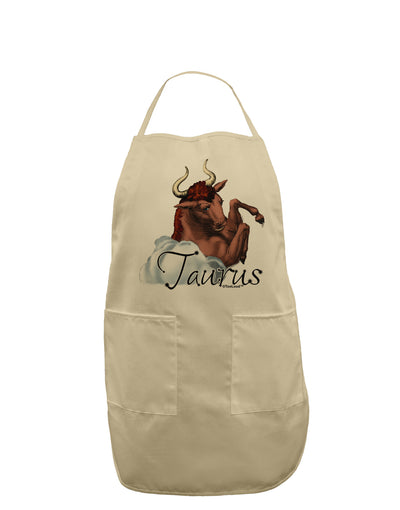 Taurus Color Illustration Adult Apron-Bib Apron-TooLoud-Stone-One-Size-Davson Sales