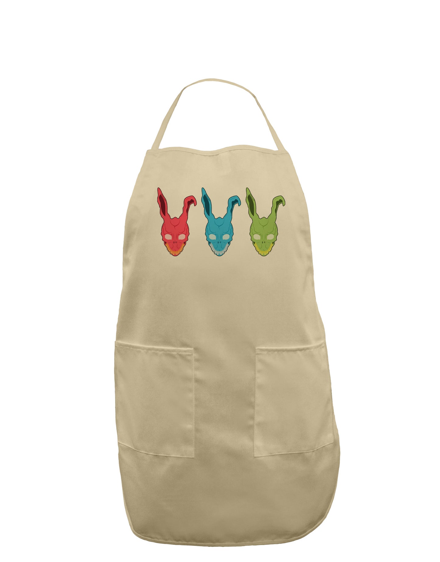 Scary Bunny Tri-color Adult Apron-Bib Apron-TooLoud-Stone-One-Size-Davson Sales