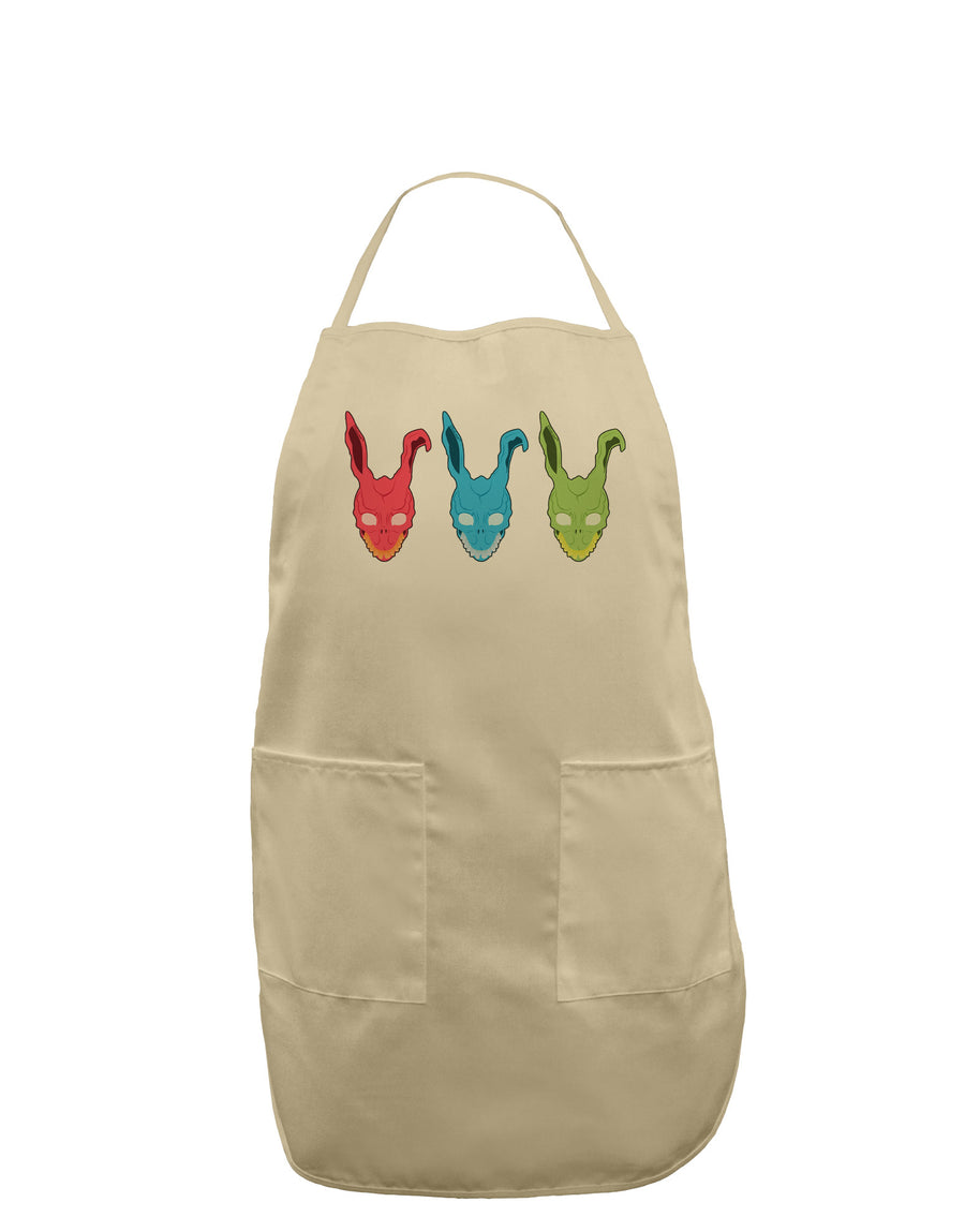 Scary Bunny Tri-color Adult Apron-Bib Apron-TooLoud-White-One-Size-Davson Sales