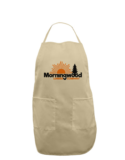 Morningwood Company Funny Adult Apron by TooLoud-Bib Apron-TooLoud-Stone-One-Size-Davson Sales