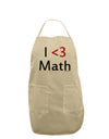 I Heart Math Adult Apron by TooLoud-Bib Apron-TooLoud-Stone-One-Size-Davson Sales