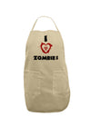 I Heart Zombies - Bio Hazard Heart Adult Apron-Bib Apron-TooLoud-Stone-One-Size-Davson Sales