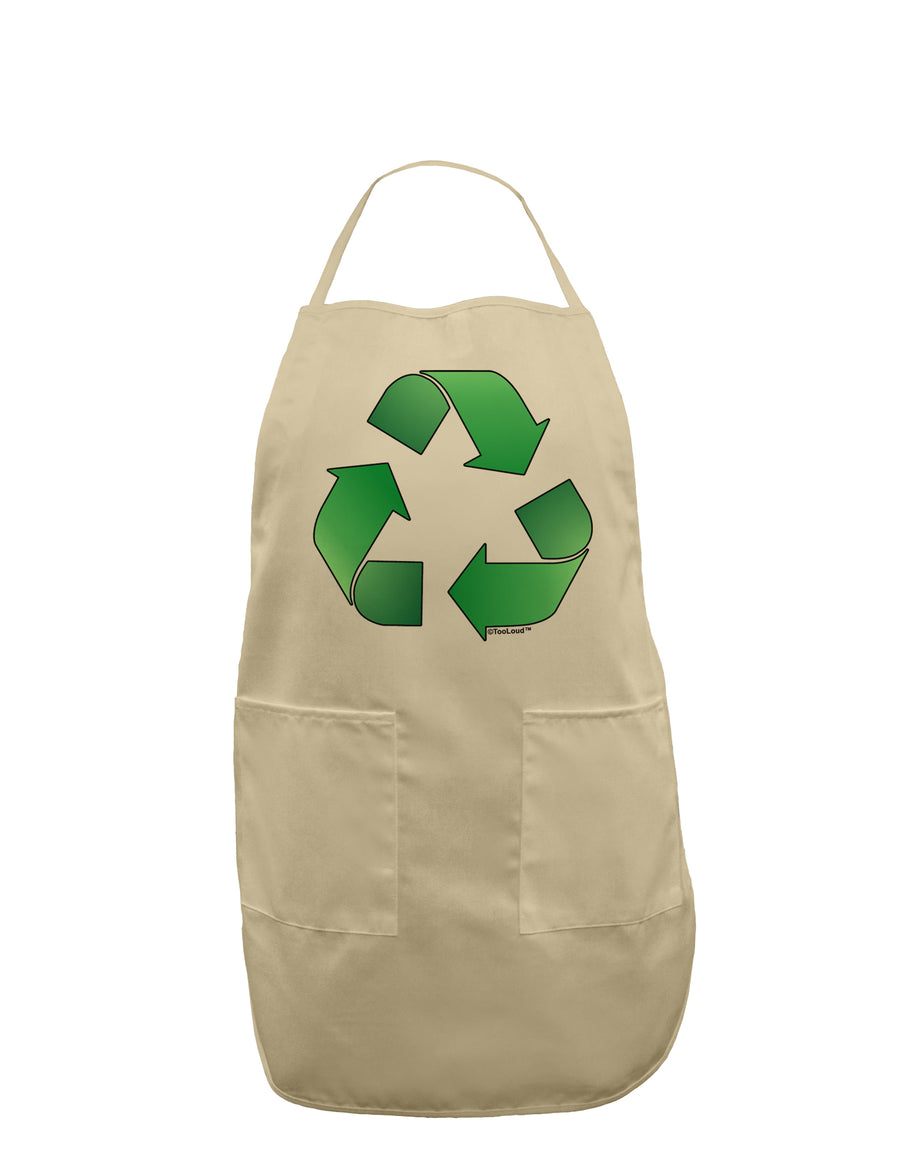 Recycle Green Adult Apron by TooLoud-Bib Apron-TooLoud-White-One-Size-Davson Sales