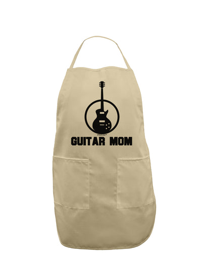 Guitar Mom - Mother's Day Design Adult Apron-Bib Apron-TooLoud-Stone-One-Size-Davson Sales