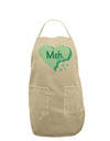 Meh Candy Heart Green - Valentines Day Adult Apron by TooLoud-Bib Apron-TooLoud-Stone-One-Size-Davson Sales