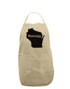 Wisconsin - United States Shape Adult Apron-Bib Apron-TooLoud-Stone-One-Size-Davson Sales