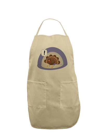 Escaping Turkey - Funny Thanksgiving Adult Apron-Bib Apron-TooLoud-Stone-One-Size-Davson Sales