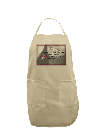 Where Smiles Mark Twain Adult Apron-Bib Apron-TooLoud-Stone-One-Size-Davson Sales