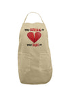 You Break It You Buy It Heart Adult Apron-Bib Apron-TooLoud-Stone-One-Size-Davson Sales