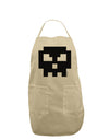 Retro 8-Bit Skull Adult Apron-Bib Apron-TooLoud-Stone-One-Size-Davson Sales