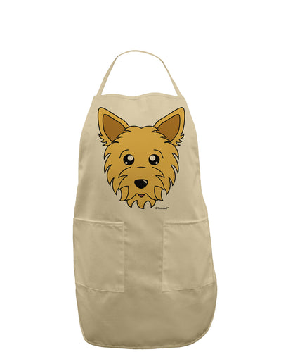 Cute Yorkshire Terrier Yorkie Dog Adult Apron by TooLoud-Bib Apron-TooLoud-Stone-One-Size-Davson Sales