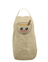 Cute Egg Nog Design - Adult Apron by TooLoud-Bib Apron-TooLoud-Stone-One-Size-Davson Sales