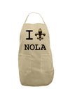 I Love NOLA Fleur de Lis Adult Apron-Bib Apron-TooLoud-Stone-One-Size-Davson Sales